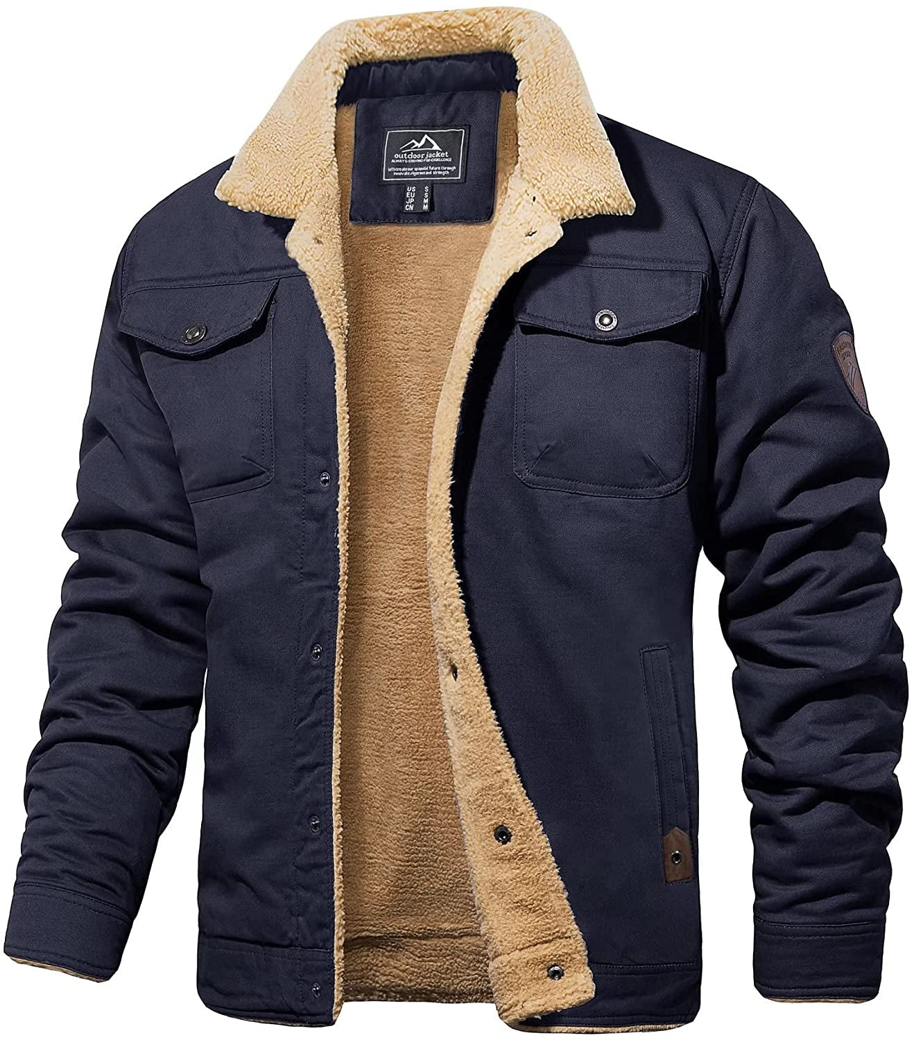 Lars - Bomber Jacket With Wool Lining