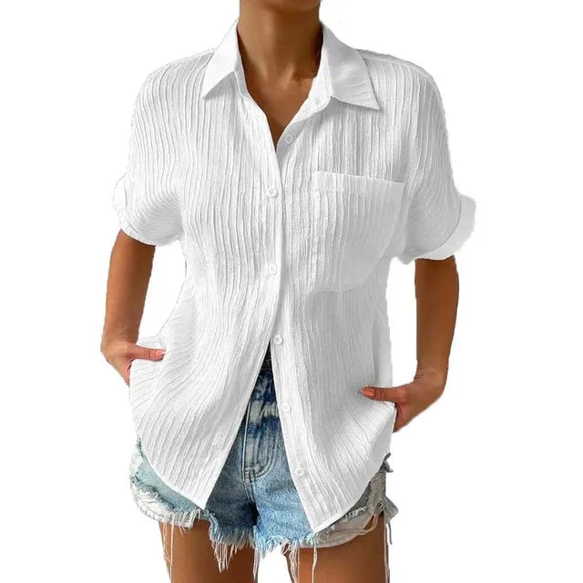 Yordan's - Pocket Short Sleeved Collared Shirt