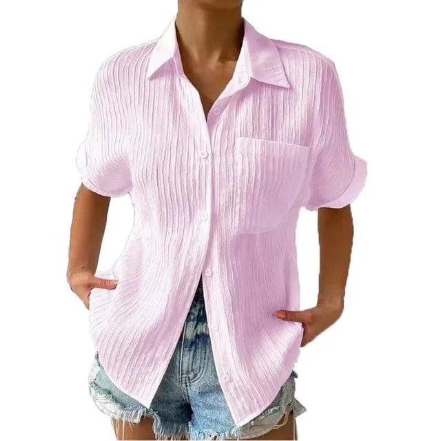 Yordan's - Pocket Short Sleeved Collared Shirt