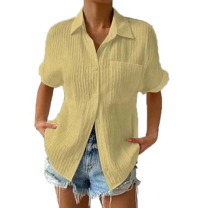 Yordan's - Pocket Short Sleeved Collared Shirt