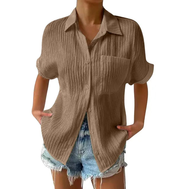 Yordan's - Pocket Short Sleeved Collared Shirt