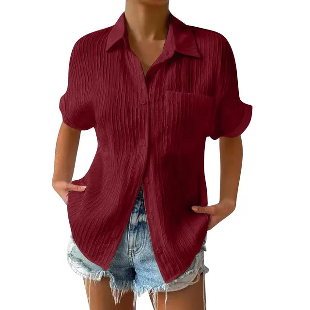 Yordan's - Pocket Short Sleeved Collared Shirt