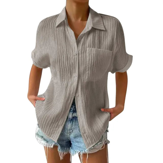 Yordan's - Pocket Short Sleeved Collared Shirt