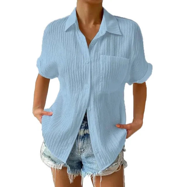 Yordan's - Pocket Short Sleeved Collared Shirt