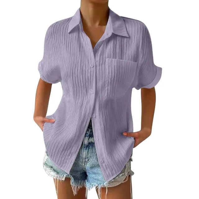 Yordan's - Pocket Short Sleeved Collared Shirt