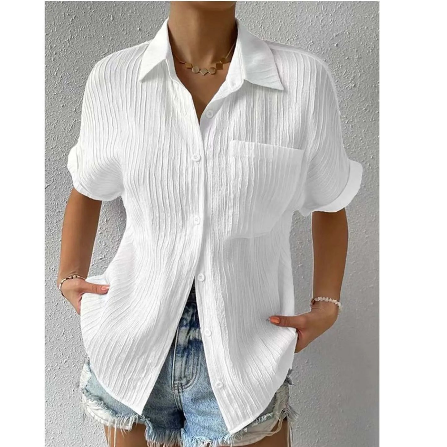 Yordan's - Pocket Short Sleeved Collared Shirt