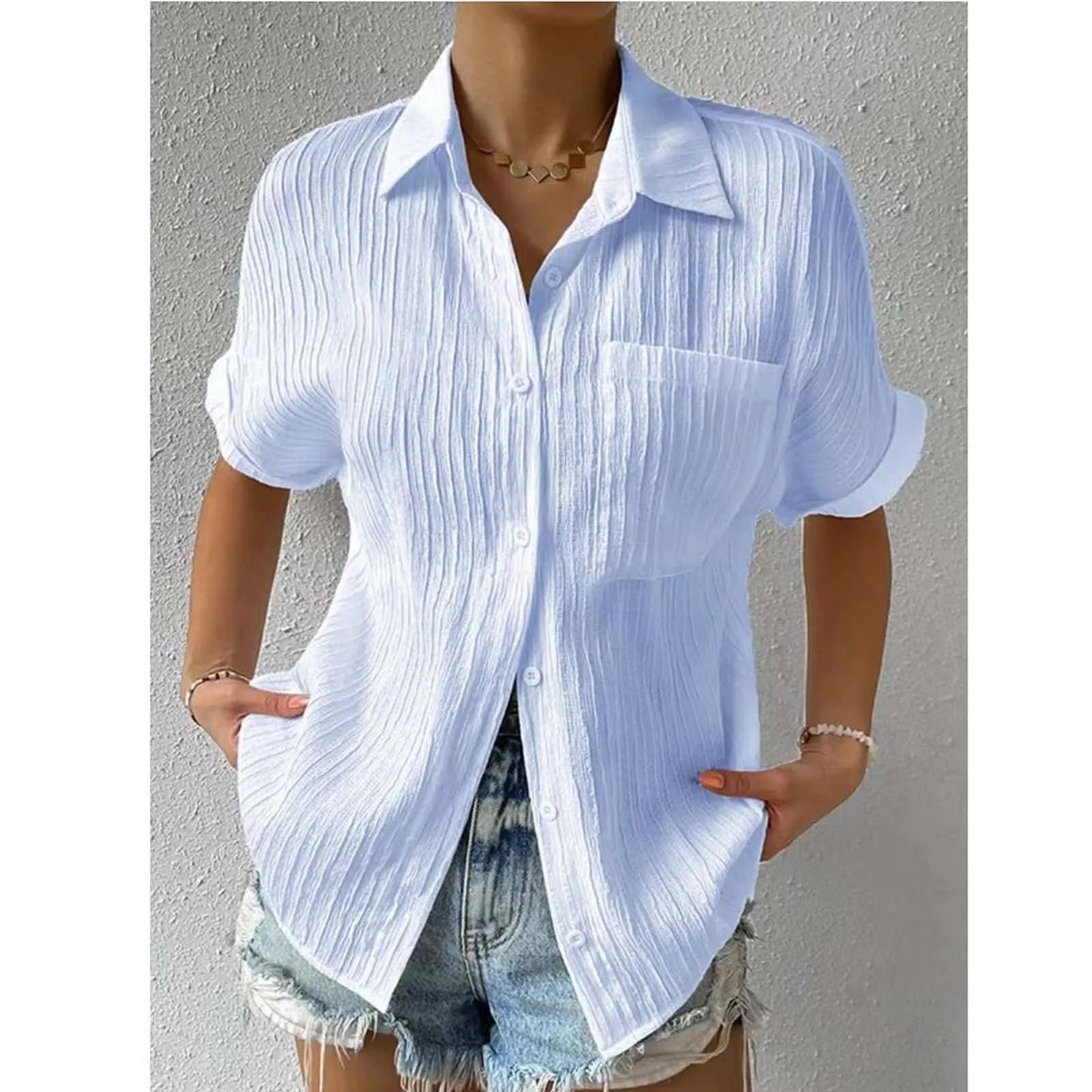 Yordan's - Pocket Short Sleeved Collared Shirt